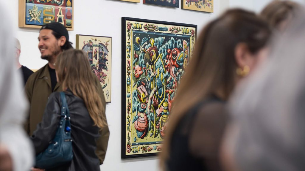 Good Behaviour 26 Graffiti UrbanArt Vernissage Exhibition Fravil Leipzig wide 006